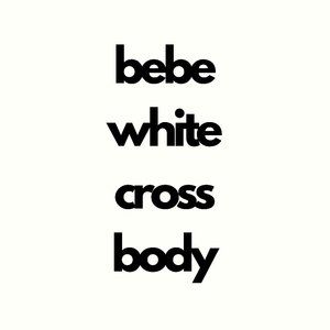BeBe white crossbody